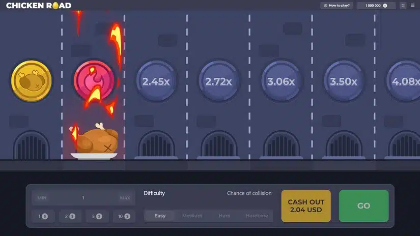 Versión demo del juego Chicken Cross